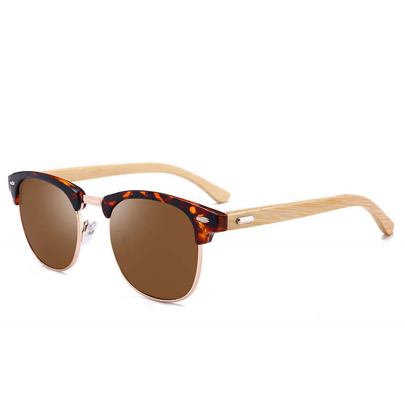Popular New Arrived Plastic Engraved Wooden Bamboo Sunglasses Wholesale Quality Clubmaster Wholesales