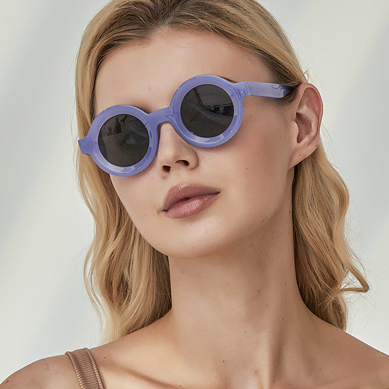 Round Sunglasses Men Women Roger Stone Style Plastic Vintage Steampunk Retro Quality Wholesale