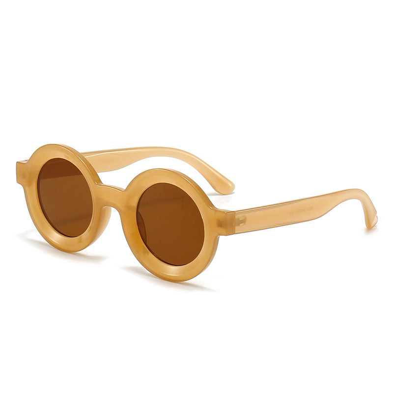 Round Sunglasses Men Women Roger Stone Style Plastic Vintage Steampunk Retro Quality Wholesale