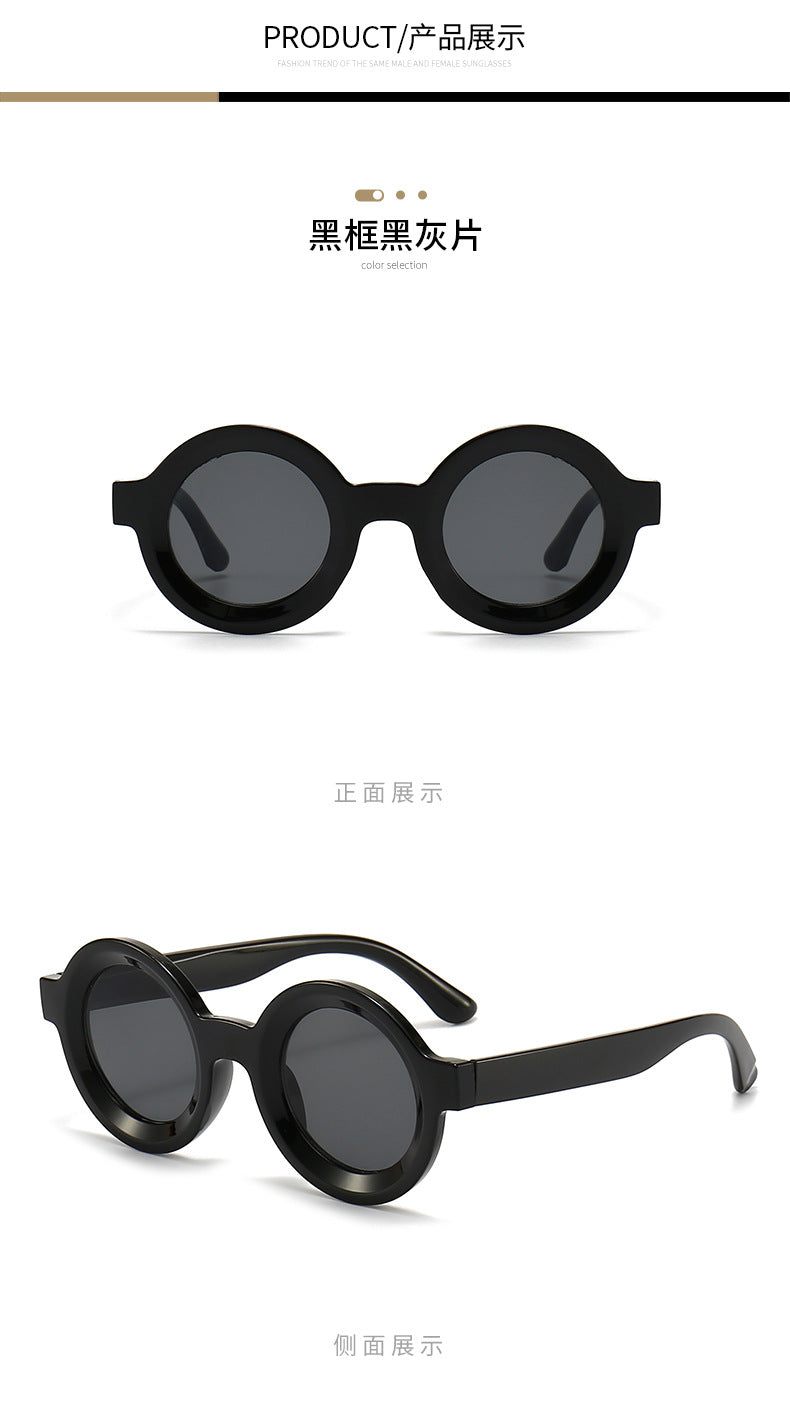 Round Sunglasses Men Women Roger Stone Style Plastic Vintage Steampunk Retro Quality Wholesale