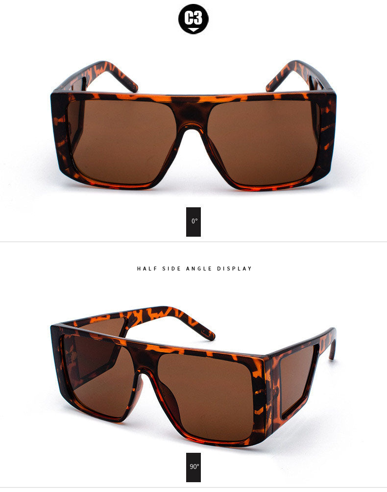 Oversized Shield Sunglasses Mens Luxury Shade One Piece Lens Square Frame Side Window Sunnies Wholesale