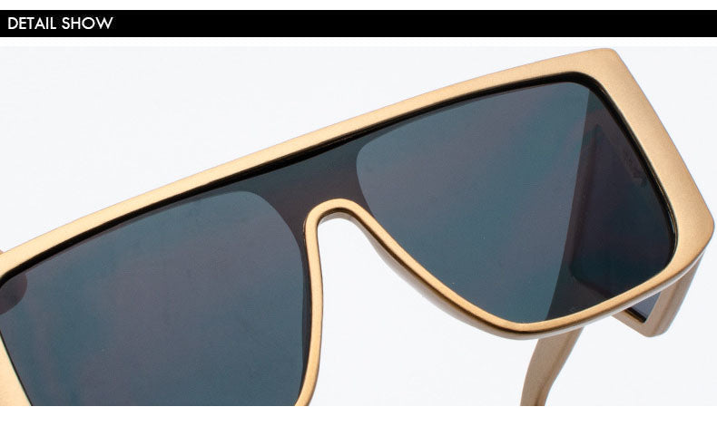 Oversized Shield Sunglasses Mens Luxury Shade One Piece Lens Square Frame Side Window Sunnies Wholesale