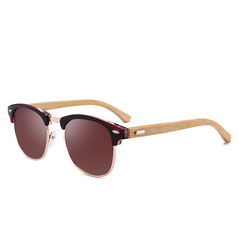 Popular New Arrived Plastic Engraved Wooden Bamboo Sunglasses Wholesale Quality Clubmaster Wholesales