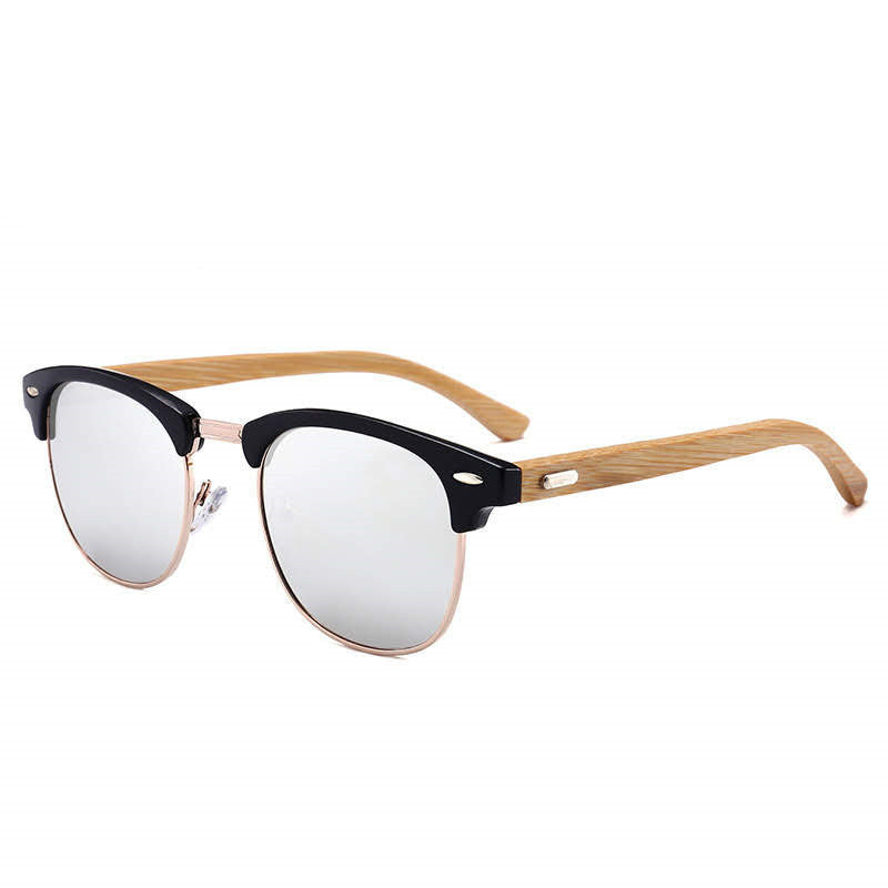 Popular New Arrived Plastic Engraved Wooden Bamboo Sunglasses Wholesale Quality Clubmaster Wholesales