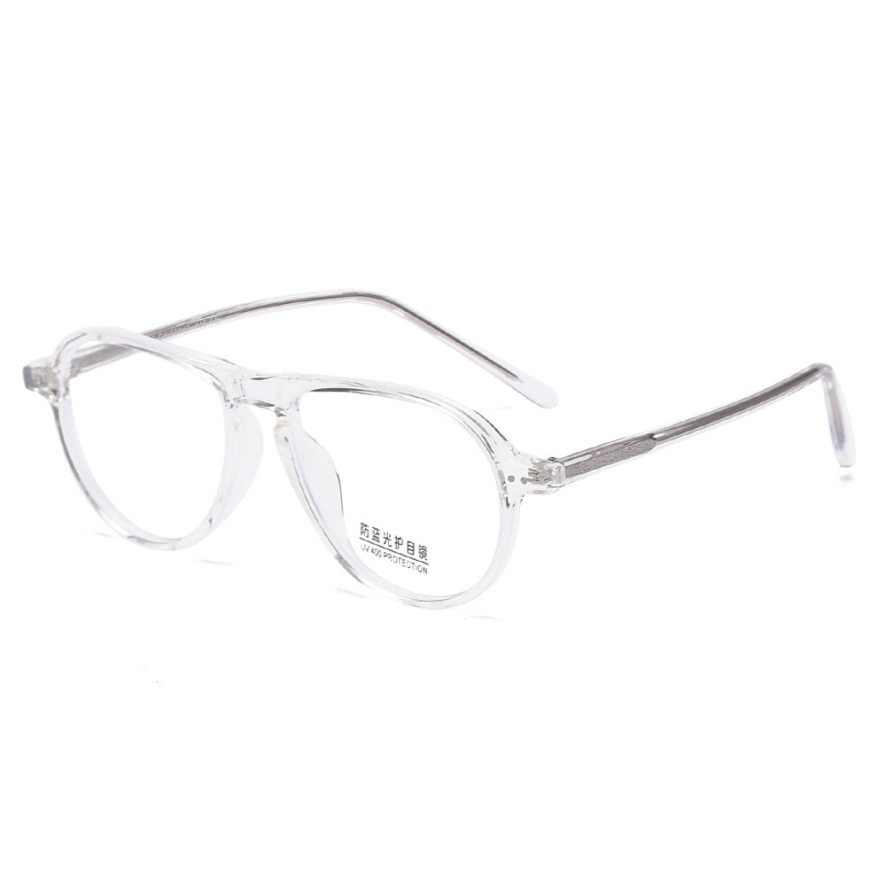 Anti Blue Glasses New TR90 Fashion Korean Fashion Retro Round Myopia Frame Women and Men Wholesale
