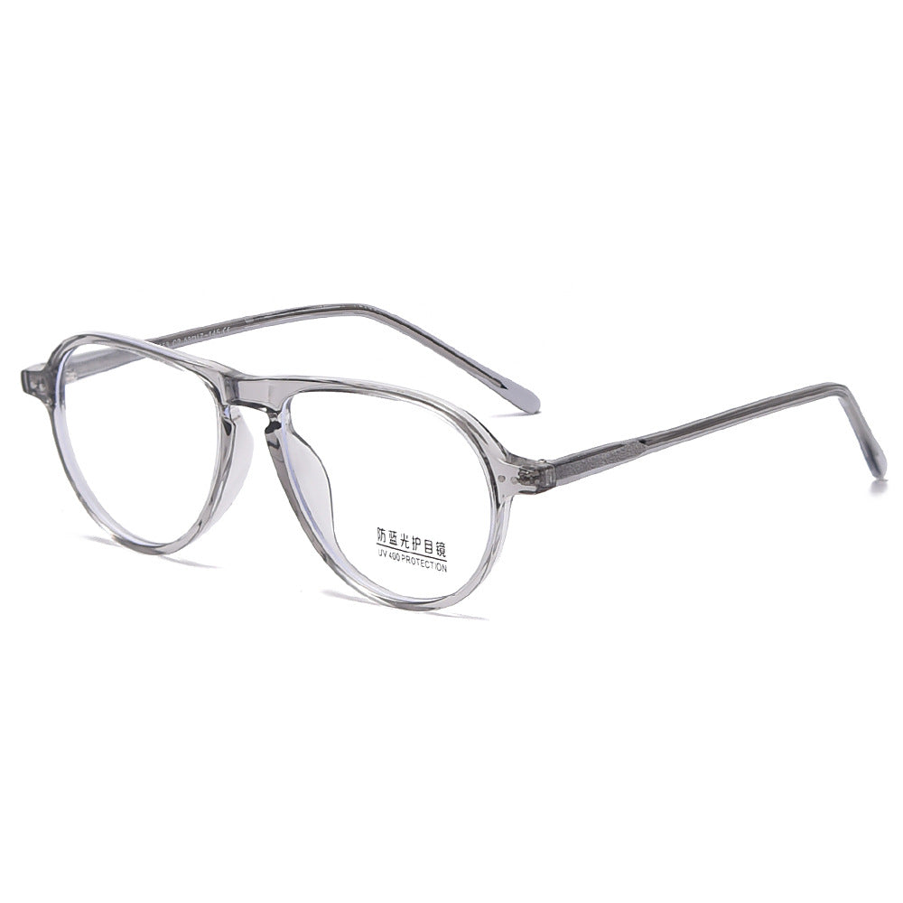 Anti Blue Glasses New TR90 Fashion Korean Fashion Retro Round Myopia Frame Women and Men Wholesale