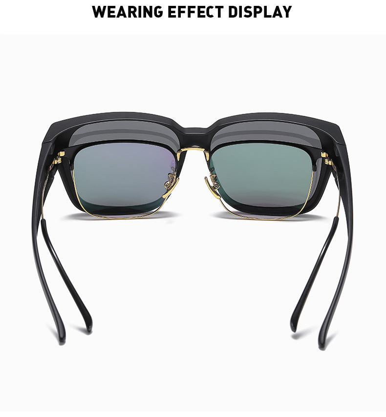 New Myopia Sunglasses TR90 Polarized Glasses for Men and Women Outdoor Sports Driving Goggles Live Broadcast Wholesale