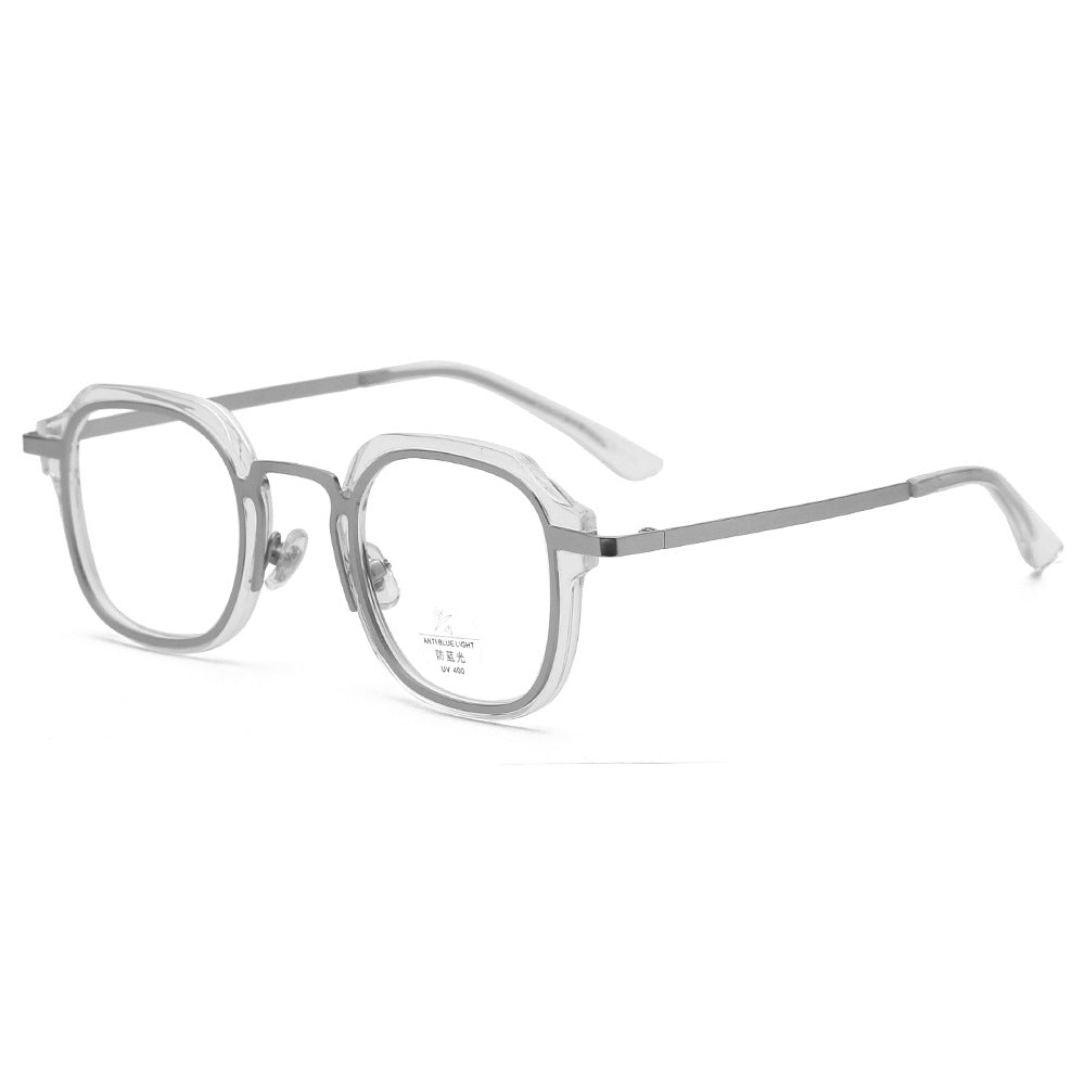 New Personalized Anti Blue Light Eyeglass Frame Flat Lens Myopic Anti Radiation Eyeglass Frame Color for Men and Women Wholesale