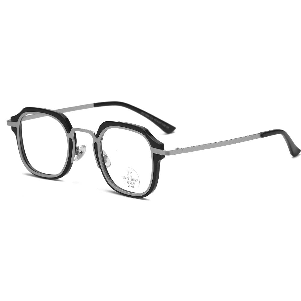 New Personalized Anti Blue Light Eyeglass Frame Flat Lens Myopic Anti Radiation Eyeglass Frame Color for Men and Women Wholesale